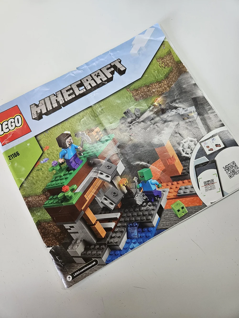 LEGO Minecraft The Abandoned Mine 21166 100% Complete Set Manual Minifigures
